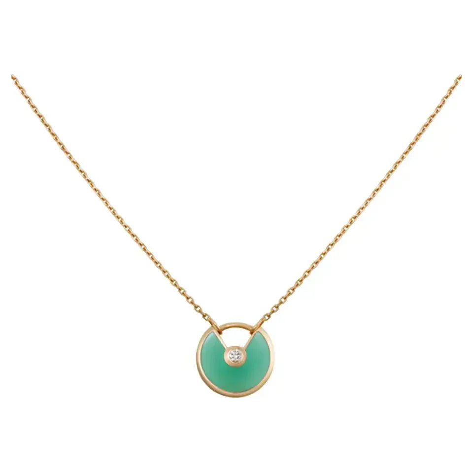 ¡®Dream¡¯AMULETTE GOLD MALACHITE NECKLACE