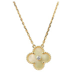 ¡®Dream¡¯CLOVER 15MM DIAMOND GOLD MOTHER OF PEARL NECKLACE