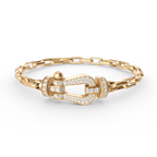 ¡®Dream¡¯FORCE LARGE HORSESHOE CLASP  METAL BRACELET