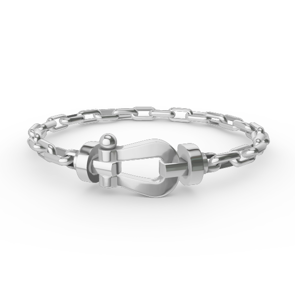 ¡®Dream¡¯FORCE LARGE HORSESHOE CLASP  METAL BRACELET