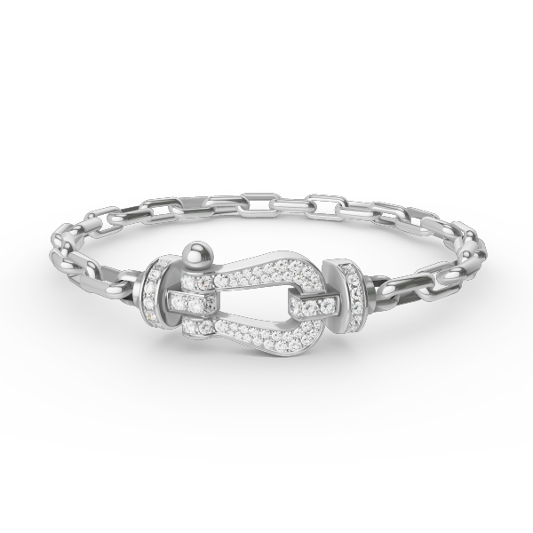 ¡®Dream¡¯FORCE LARGE HORSESHOE CLASP  METAL BRACELET