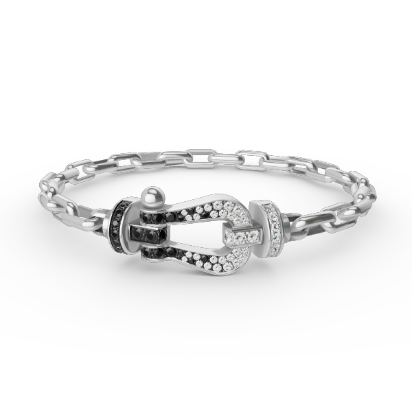 ¡®Dream¡¯FORCE LARGE HORSESHOE CLASP  METAL BRACELET