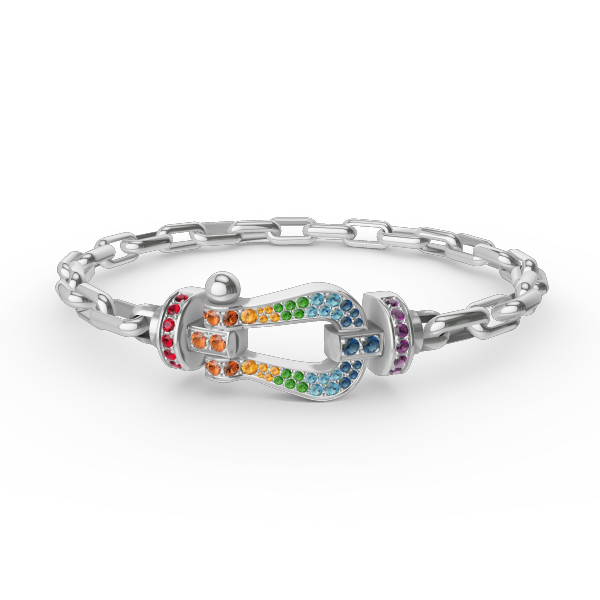 ¡®Dream¡¯FORCE LARGE HORSESHOE CLASP  METAL BRACELET