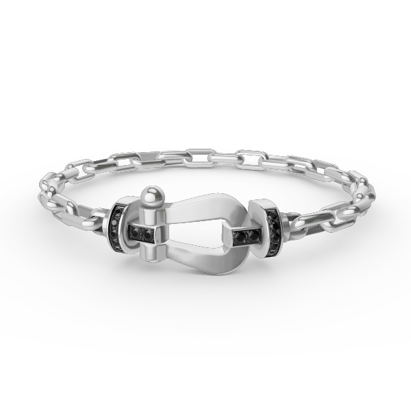 ¡®Dream¡¯FORCE LARGE HORSESHOE CLASP  METAL BRACELET