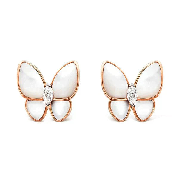 ¡®Dream¡¯BUTTERFLY MOP DIAMOND EARRINGS