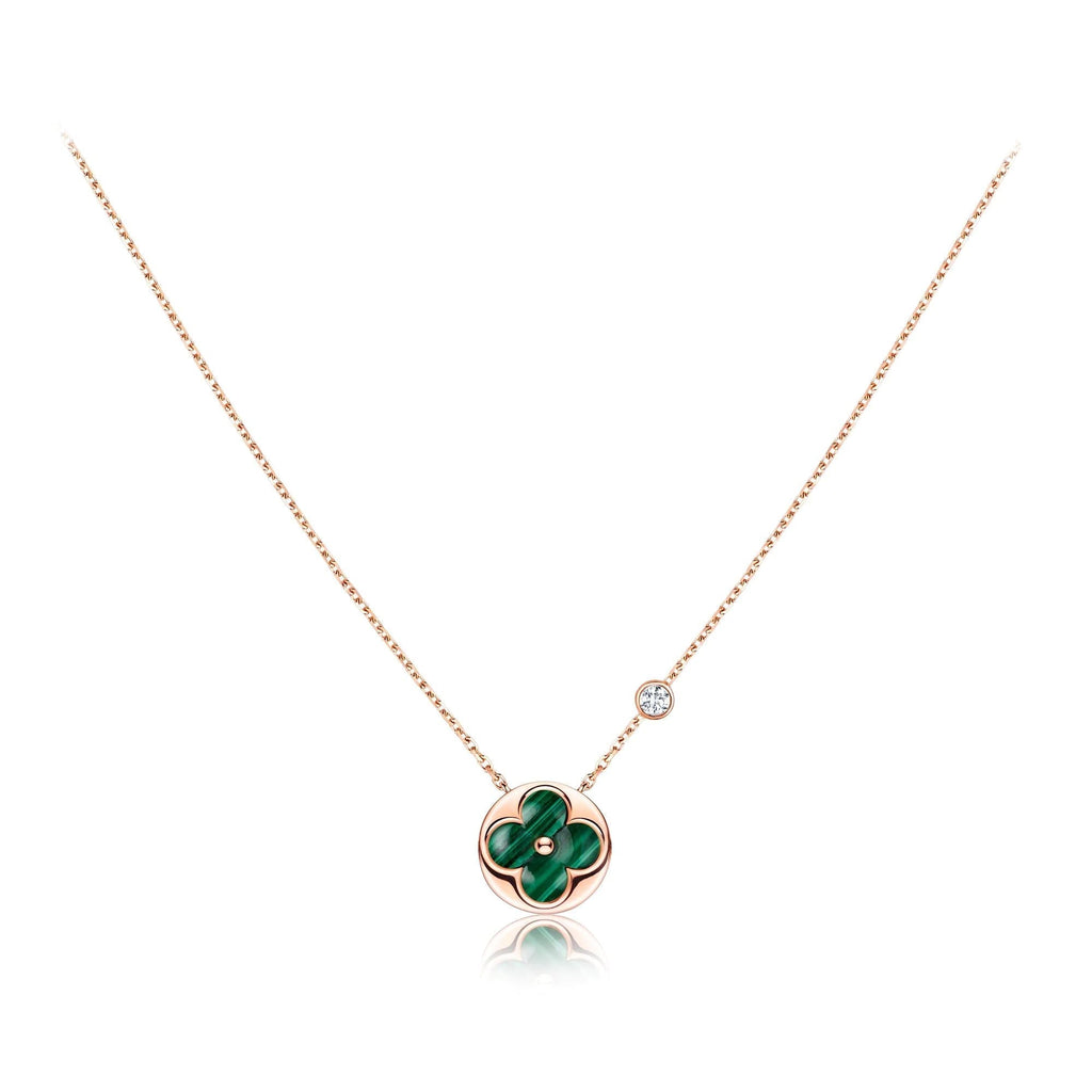 ¡®Dream¡¯SUN PEDANT PINK GOLD 1 DIAMOND NECKLACE