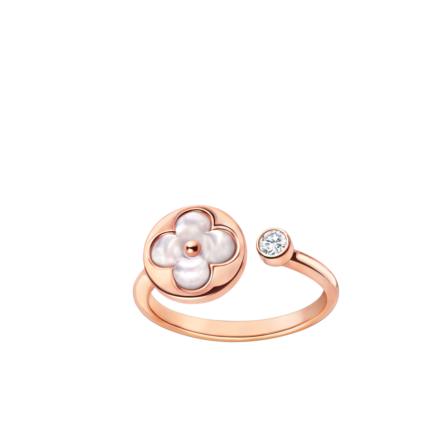 ¡®Dream¡¯SUN 1 DIAMOND PINK MOP RING