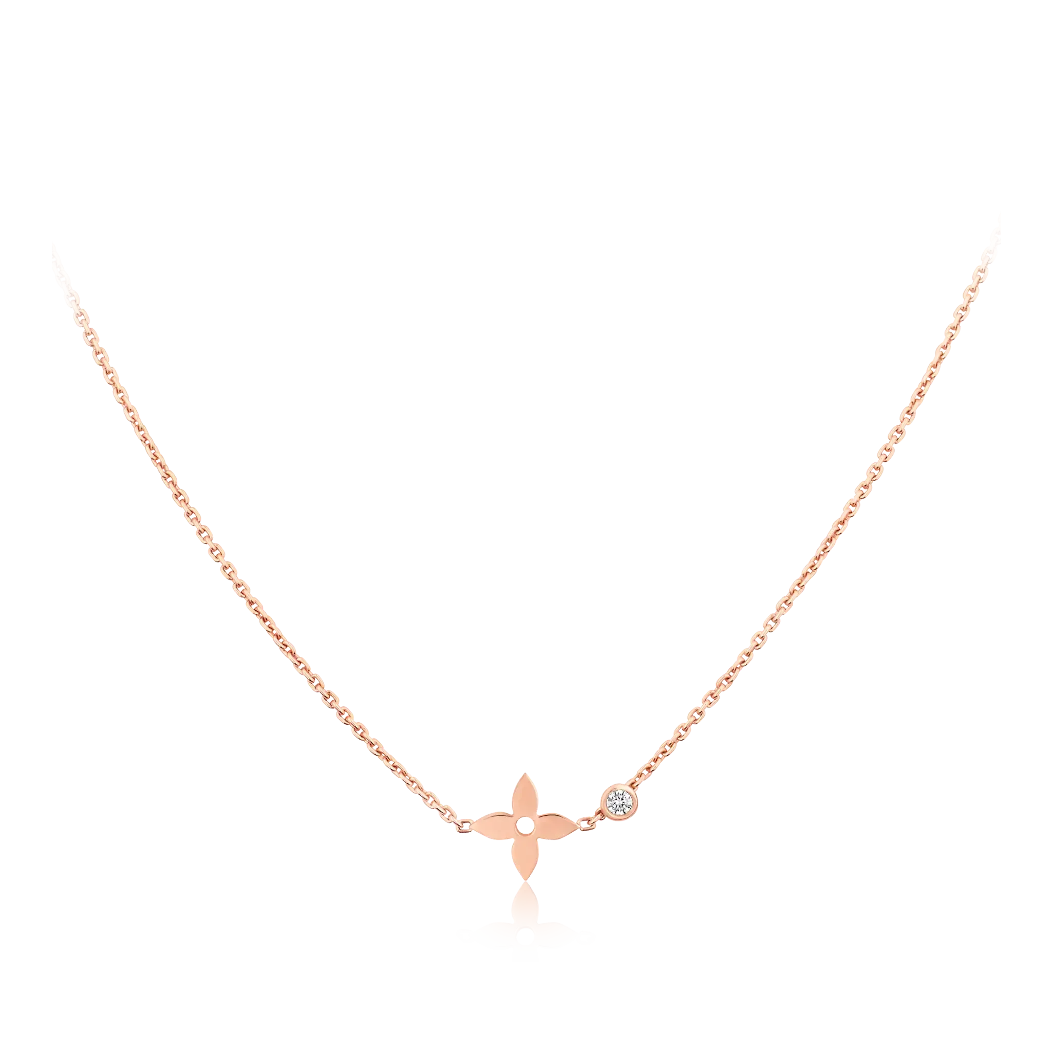 ¡®Dream¡¯BLOSSOM PENDANT PINK GOLD AND DIAMOND