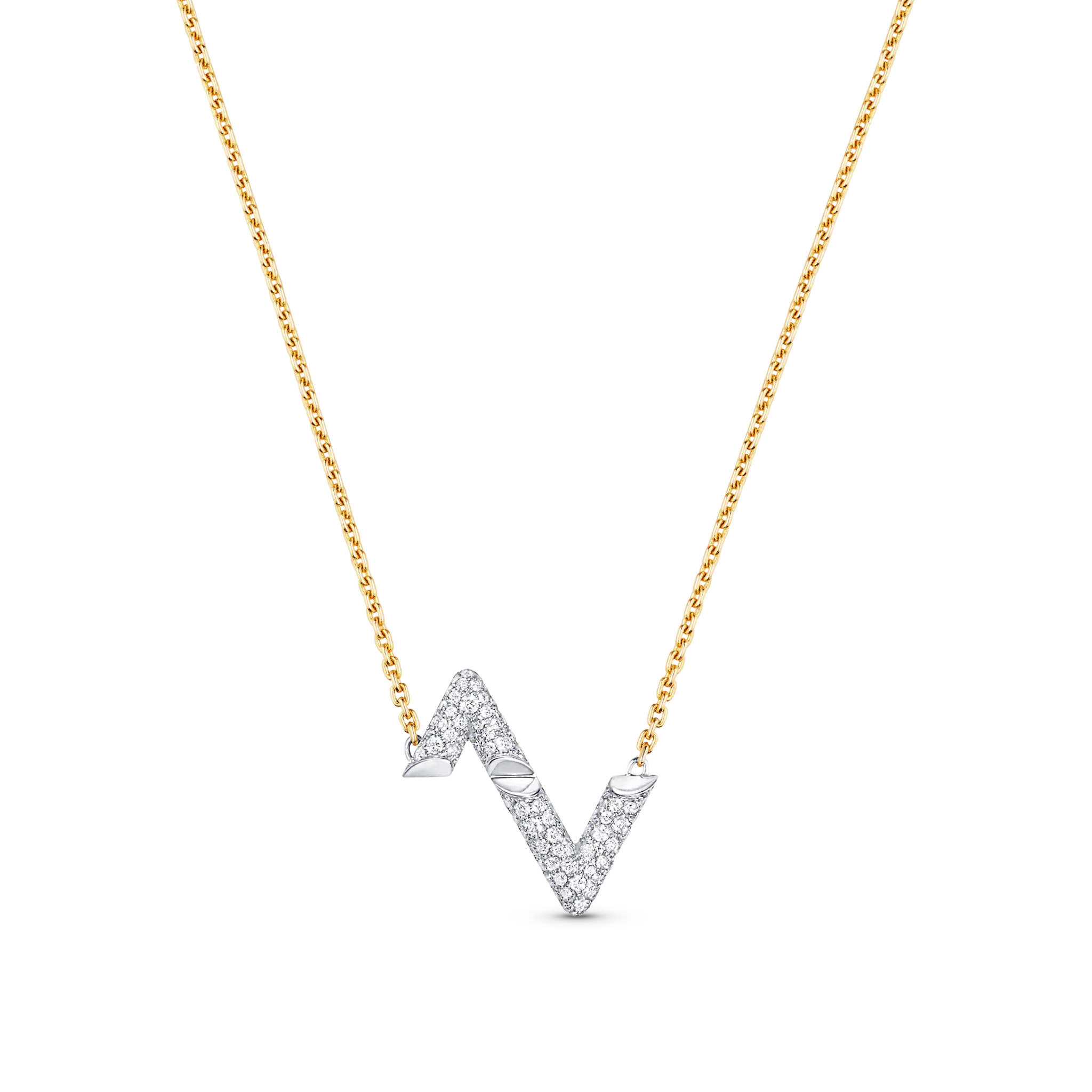 ¡®Dream¡¯VOLT SILVER DIAMOND PEDANT NECKLACE