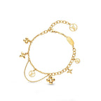 ¡®Dream¡¯BLOOMING PINK GOLD MOP BRACELET