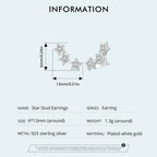 シルバー製 小さな星のピアス レディース ティーン向け