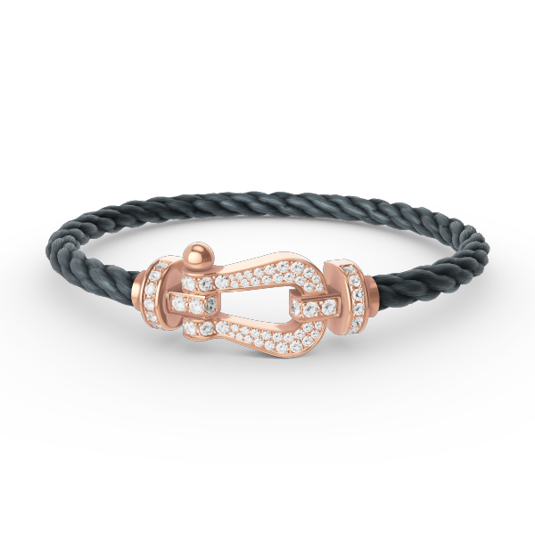 ¡®Dream¡¯FORCE LARGE HORSESHOE FULL DIAMOND BRACELET ROSE GOLD