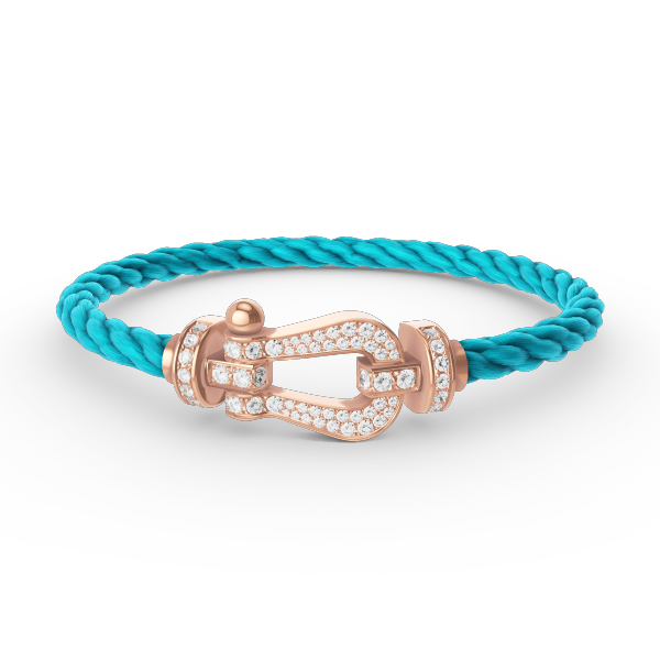¡®Dream¡¯FORCE LARGE HORSESHOE FULL DIAMOND BRACELET ROSE GOLD