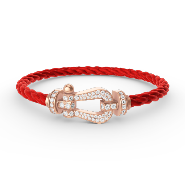 ¡®Dream¡¯FORCE LARGE HORSESHOE FULL DIAMOND BRACELET ROSE GOLD