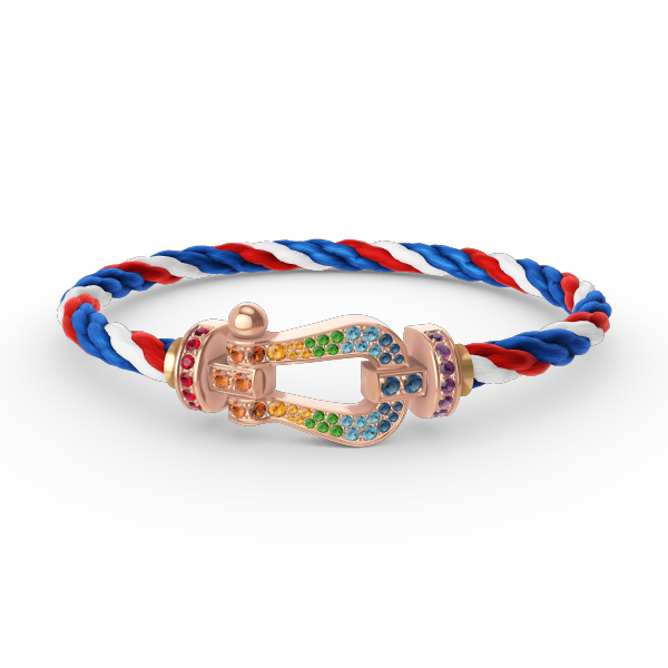 ¡®Dream¡¯FORCE LARGE HORSESHOE  COLORED DIAMOND BRACELET ROSE GOLD