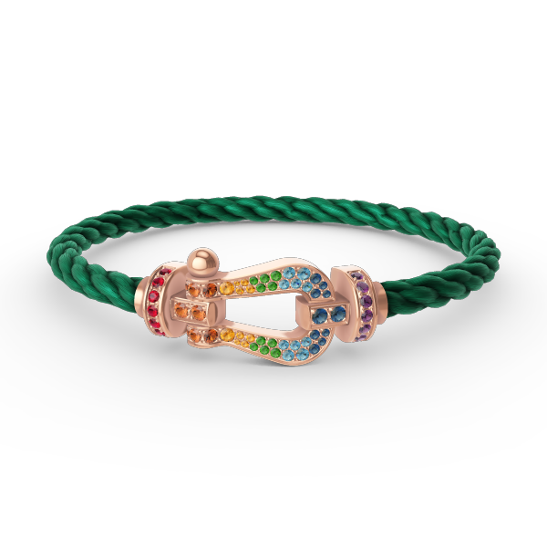 ¡®Dream¡¯FORCE LARGE HORSESHOE  COLORED DIAMOND BRACELET ROSE GOLD