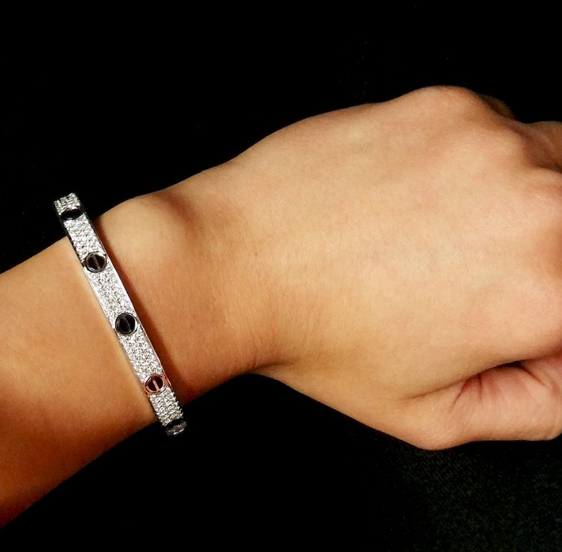 ¡®Dream¡¯LOVE BRACELET 6.1MM DIAMOND-PAVED CERAMIC