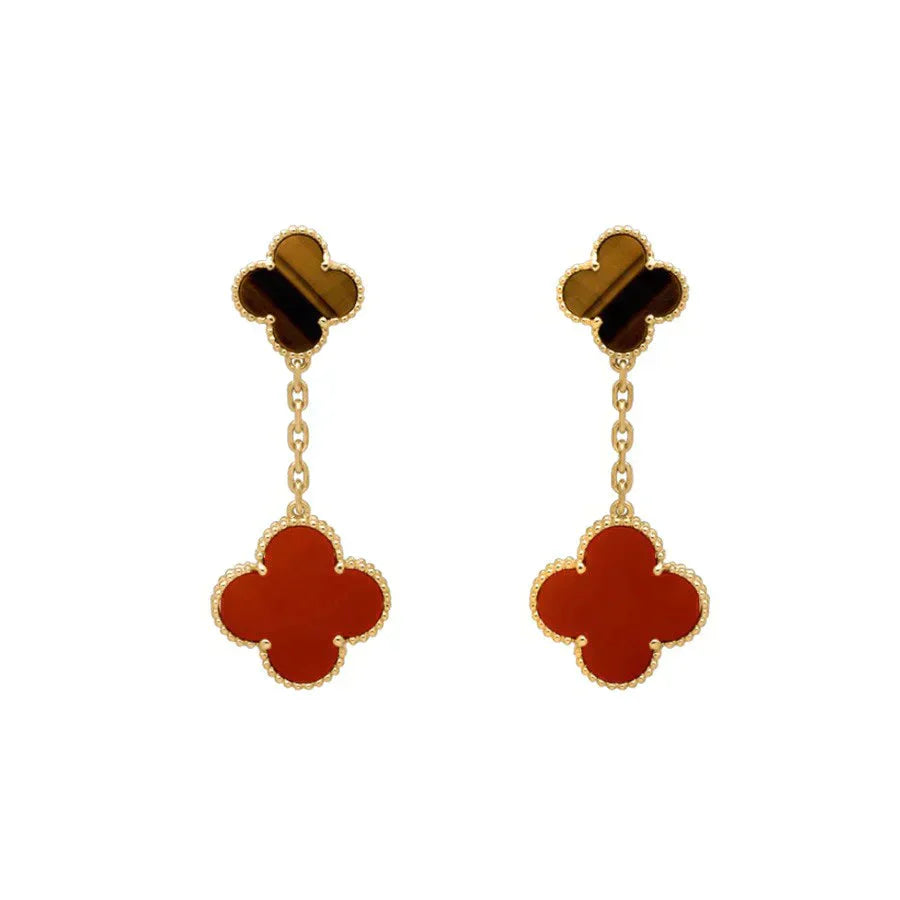 ¡®Dream¡¯CLOVER  2 MOTIV  TIGERAUGE CARNELIAN OHRRINGE