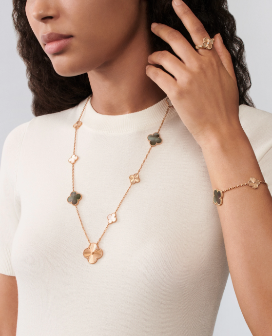 [¡®Dream¡¯] 25 NEW CLOVER 15 MOTIFS GRAY MOTHER-OF-PEARL