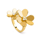 ¡®Dream¡¯CLOVER COMOS GOLDRING MIT DIAMANTEN