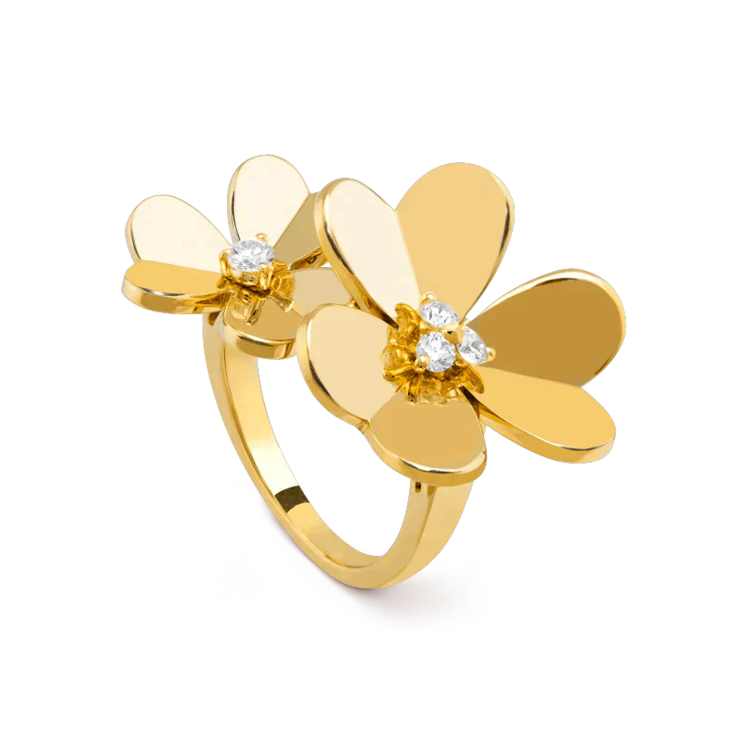 ¡®Dream¡¯CLOVER COMOS GOLD DIAMOND RING