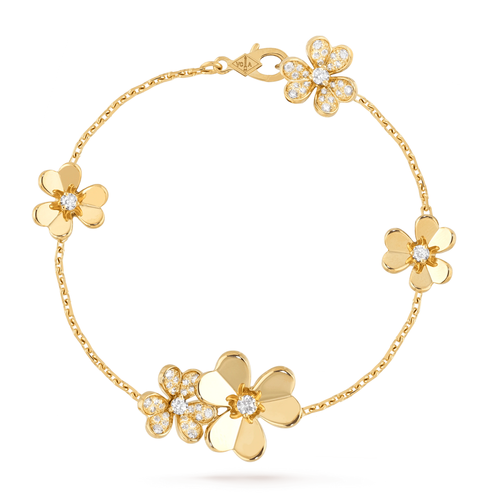 Armband „Frivole Gold, 5 Blumen“