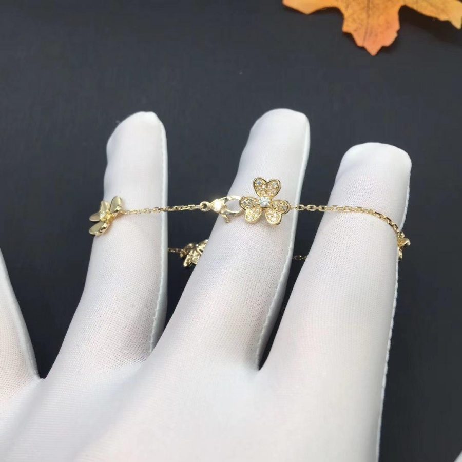 ¡®Dream¡¯FRIVOLE GOLD 5 FLOWERS BRACELET