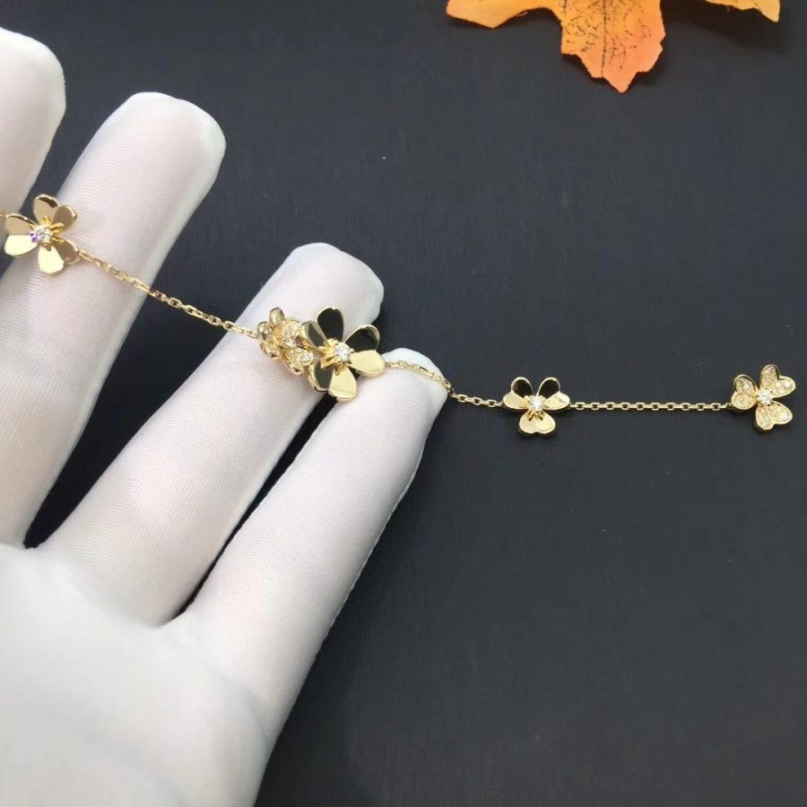 ¡®Dream¡¯FRIVOLE GOLD 5 FLOWERS BRACELET