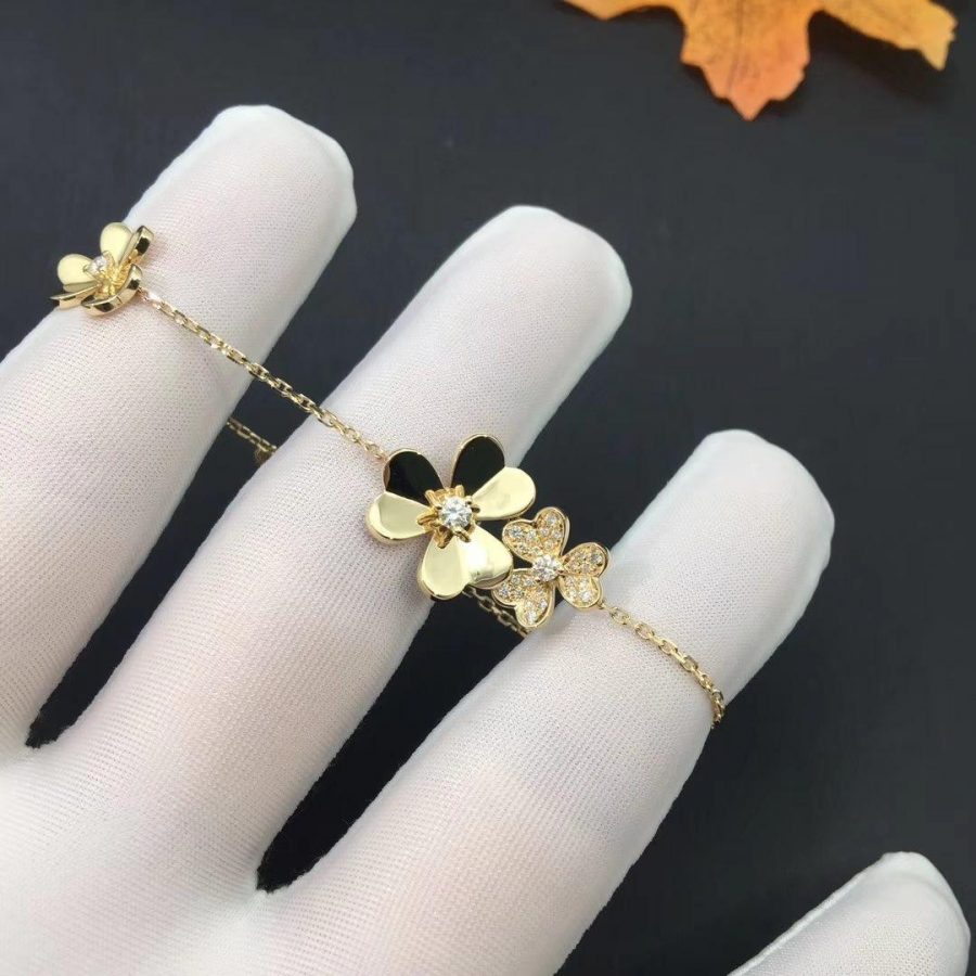 ¡®Dream¡¯FRIVOLE GOLD 5 FLOWERS BRACELET