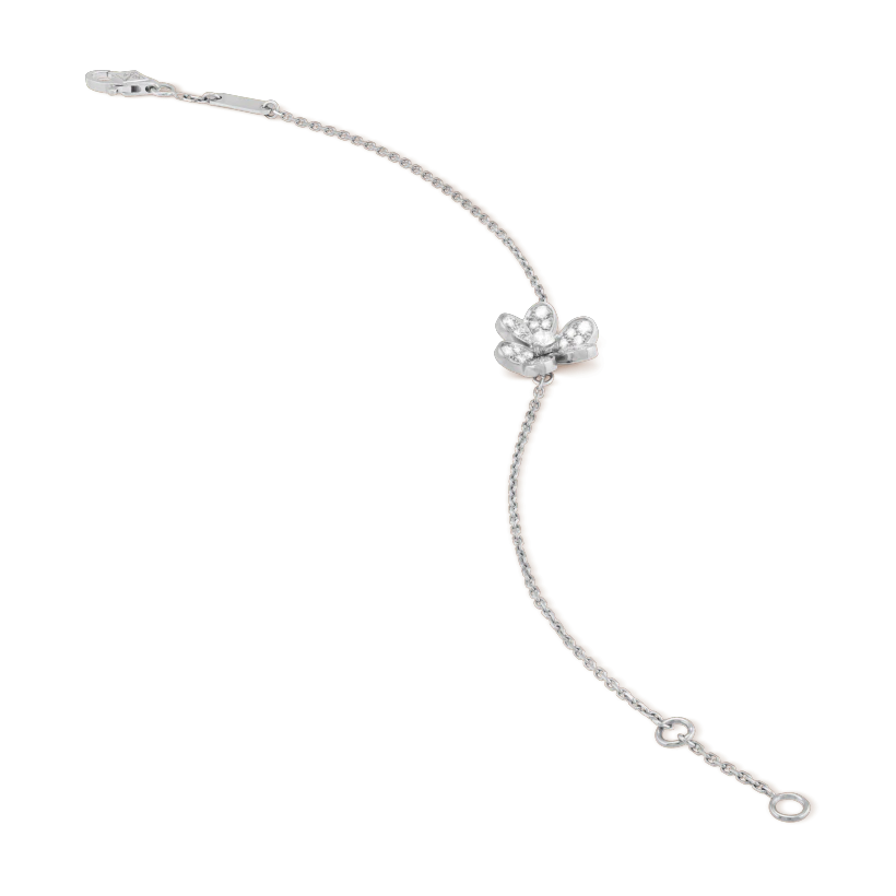 ¡®Dream¡¯FRIVOLE SILVER FLOWER DIAMOND BRACELET