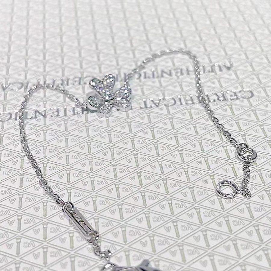 ¡®Dream¡¯FRIVOLE SILVER FLOWER DIAMOND BRACELET