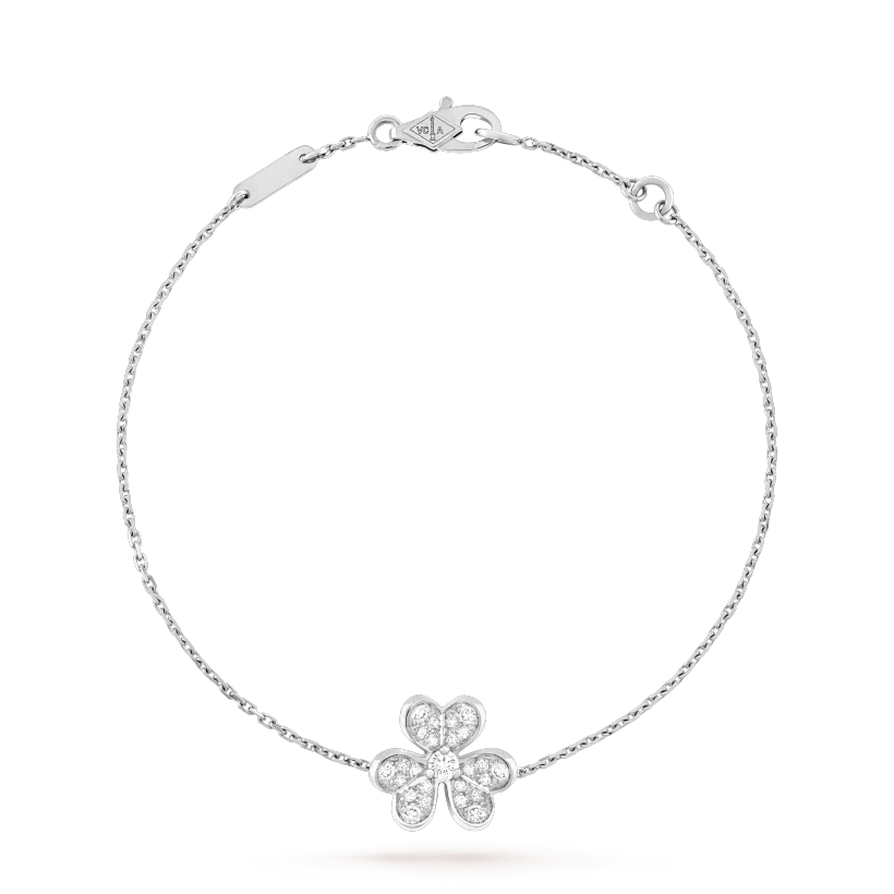 ¡®Dream¡¯FRIVOLE SILVER FLOWER DIAMOND BRACELET