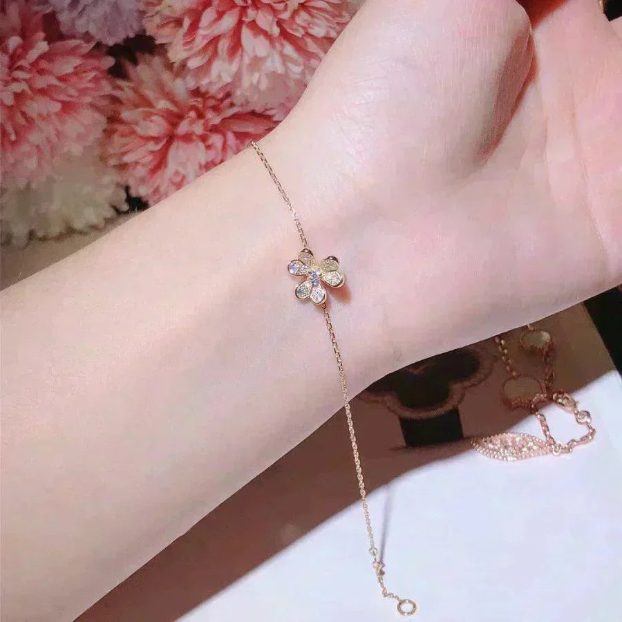 ¡®Dream¡¯FRIVOLE GOLD FLOWER DIAMOND BRACELET