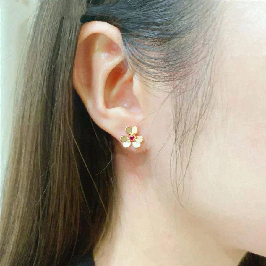 ¡®Dream¡¯FRIVOLE  FLOWER PINK EARRINGS