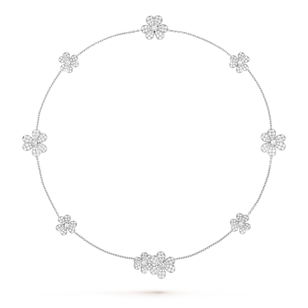 ¡®Dream¡¯FRIVOLE SILVER 9 FLOWERS NECKLACE