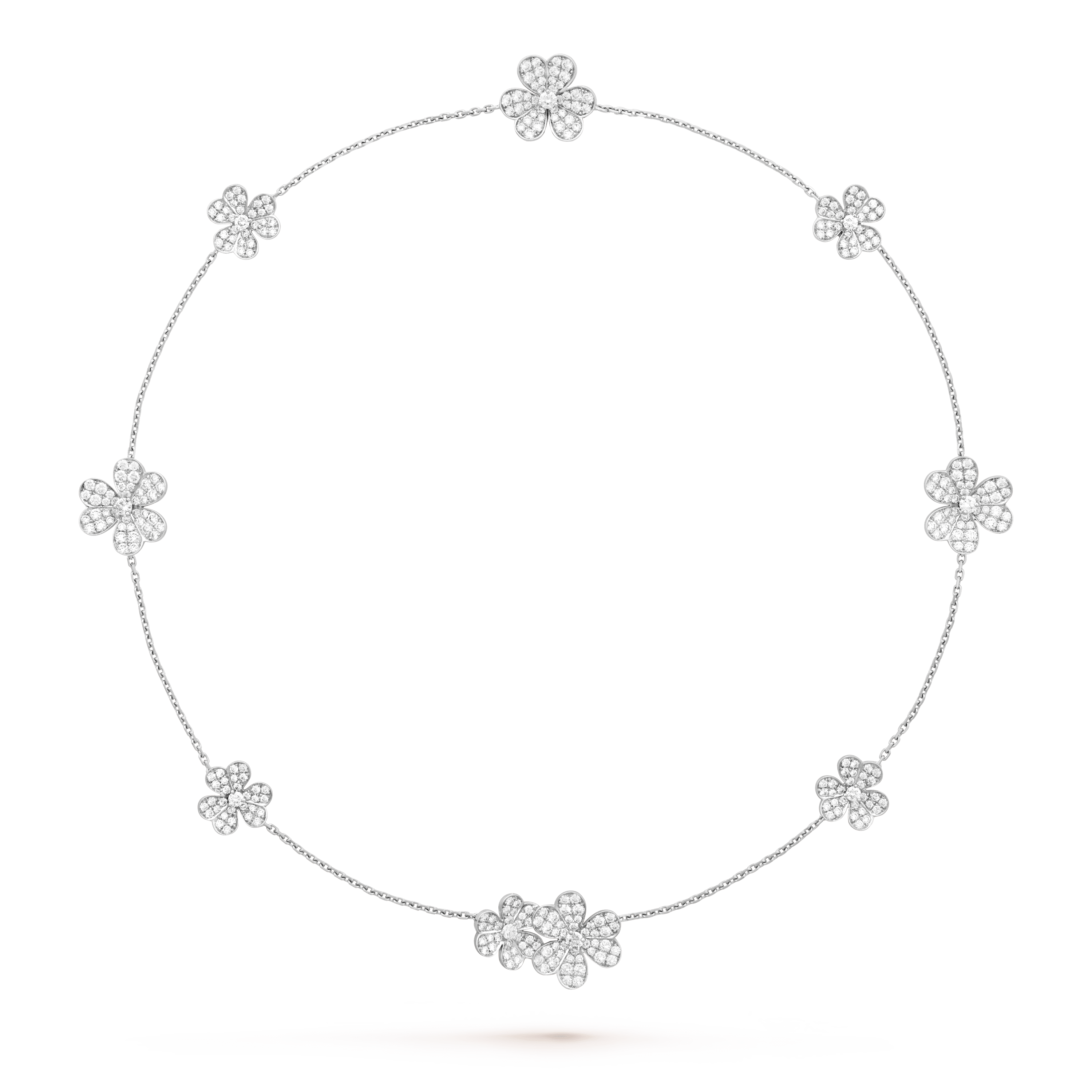 ¡®Dream¡¯FRIVOLE SILVER 9 FLOWERS NECKLACE