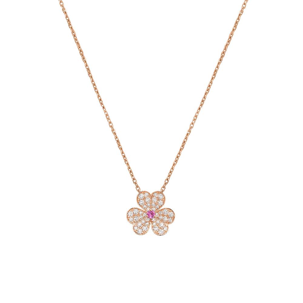 ¡®Dream¡¯FRIVOLE ROSE GOLD FLOWER DIAMOND NECKLACE