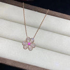 ¡®Dream¡¯FRIVOLE ROSE GOLD FLOWER DIAMOND NECKLACE