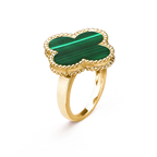 „Dream“-Kleeblatt-Malachit-Ring
