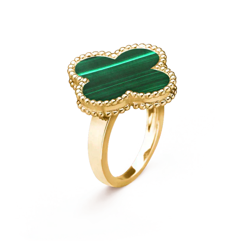 ¡®Dream¡¯CLOVER MALACHITE RING