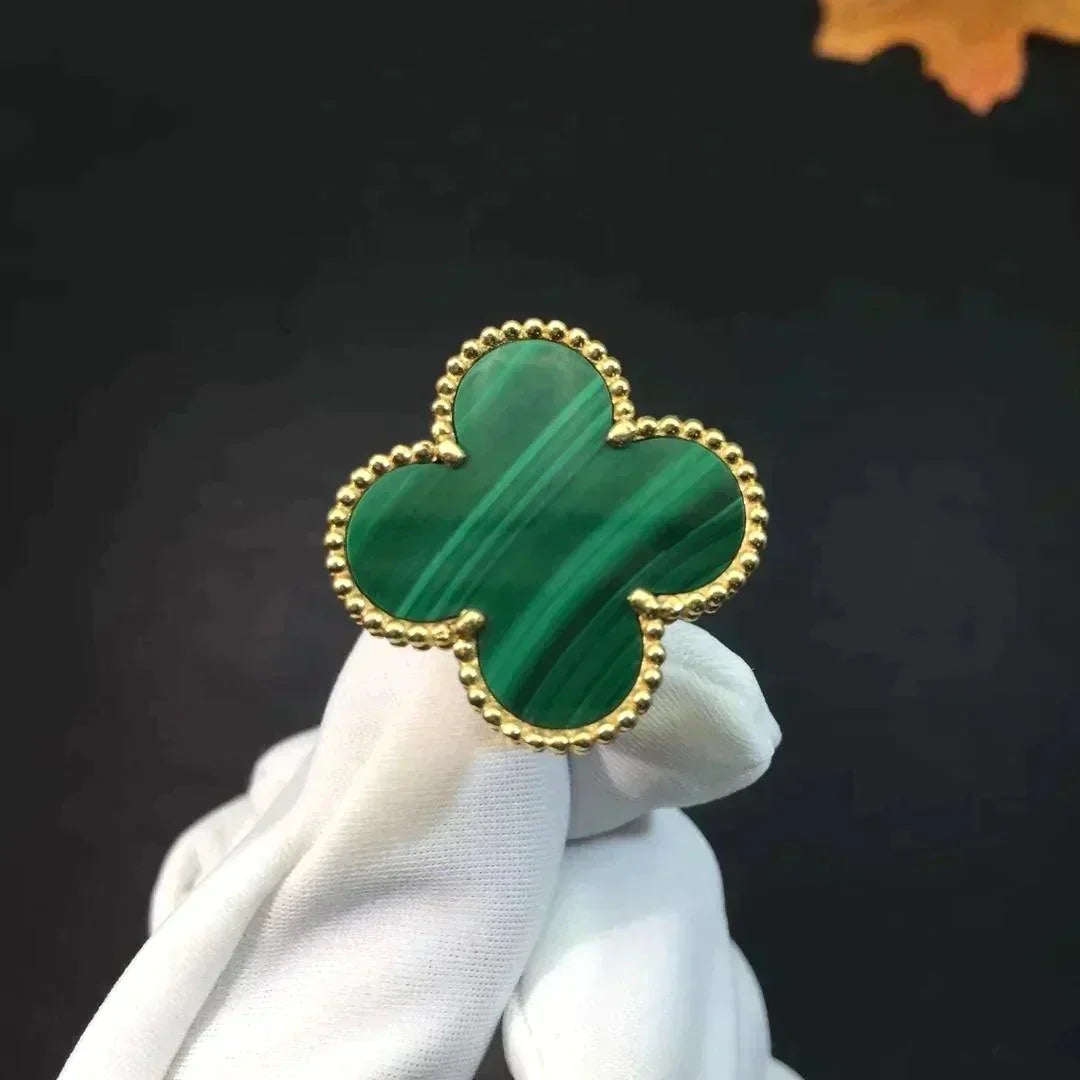 ¡®Dream¡¯CLOVER MALACHITE RING