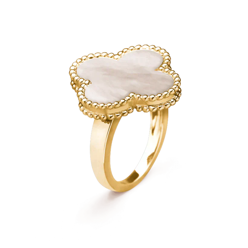 ¡®Dream¡¯CLOVER WHITE MOP RING