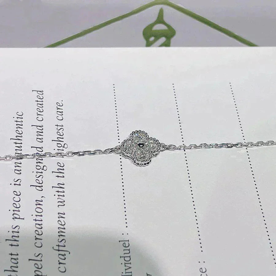 ¡®Dream¡¯CLOVER  SINGLE FLOWER BRACELET SILVER