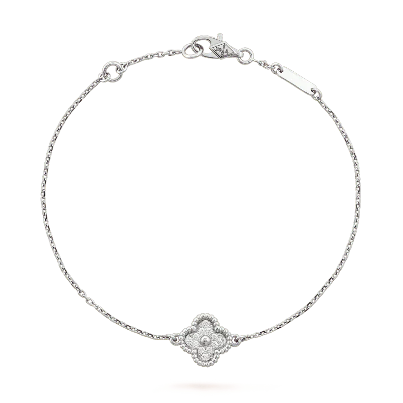¡®Dream¡¯CLOVER  SINGLE FLOWER BRACELET SILVER