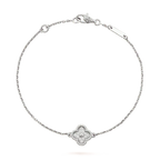 ¡®Dream¡¯CLOVER  SINGLE FLOWER BRACELET SILVER