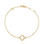 „Dream“-KLEE WEISS MOP EINZELBLUMEN-ARMBAND