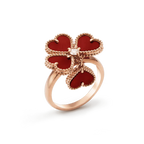 ¡®Dream¡¯SWEET CLOVER CARNELIAN RING