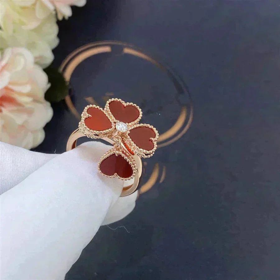 ¡®Dream¡¯SWEET CLOVER CARNELIAN RING