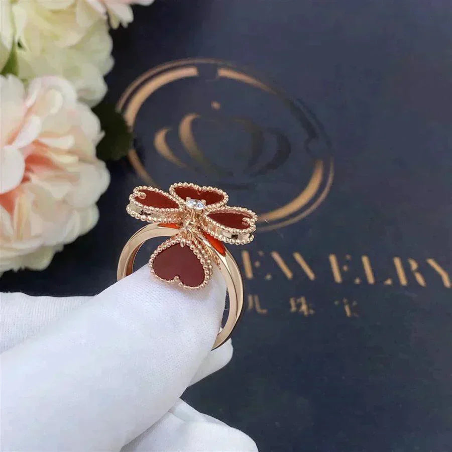 ¡®Dream¡¯SWEET CLOVER CARNELIAN RING