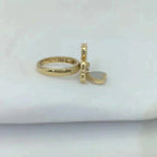 ¡®Dream¡¯SWEET CLOVER WHITE MOP RING